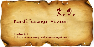 Karácsonyi Vivien névjegykártya